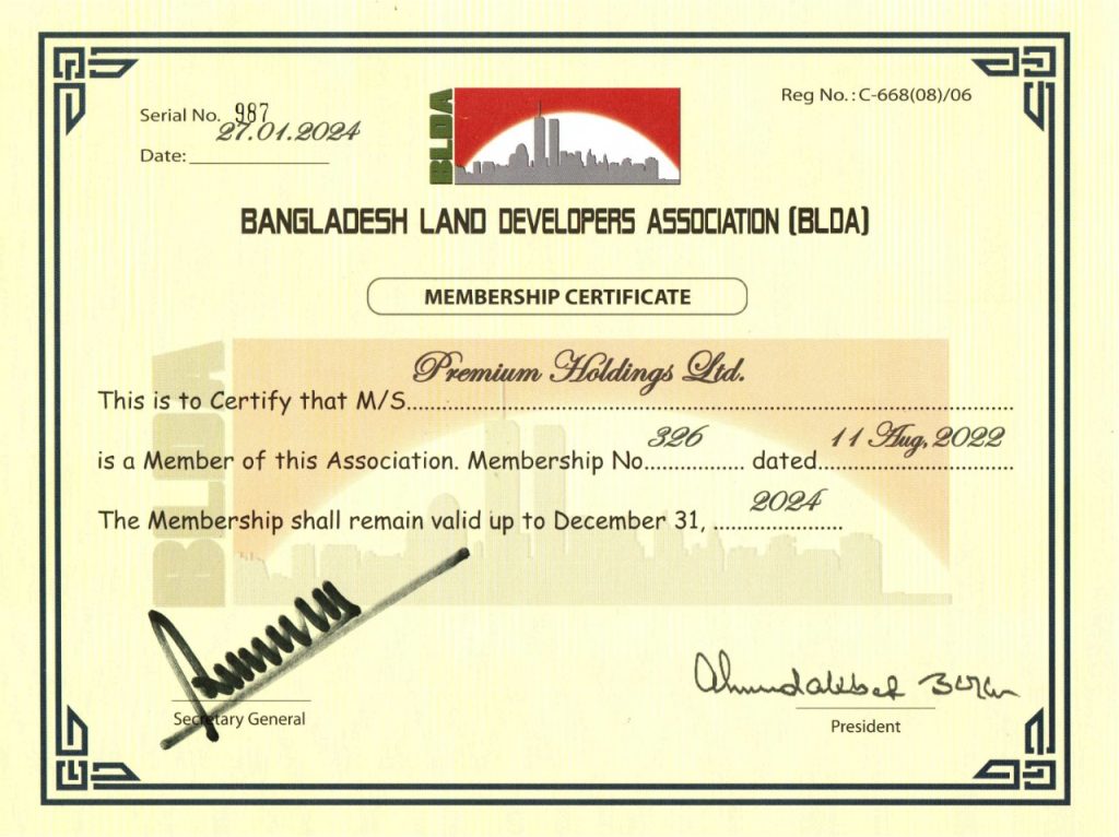 Membership Certificate